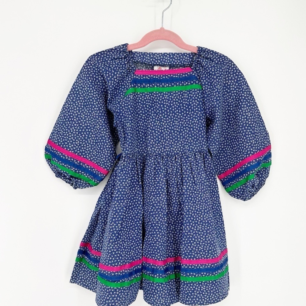 Vintage 70s Calico Girls Dress Size 5